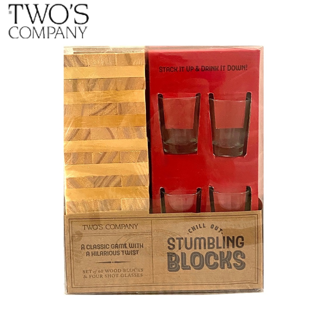 Two's Company Chill Out Stumbling Blocks Drinking Game
